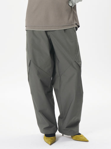 GOLDWIN-Pantaloni Cargo con Struttura Articolata Asfalto-TRYME Shop