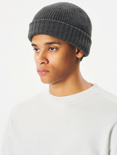 Cappello con Risvolto e Membrana Windstopper Asfalto