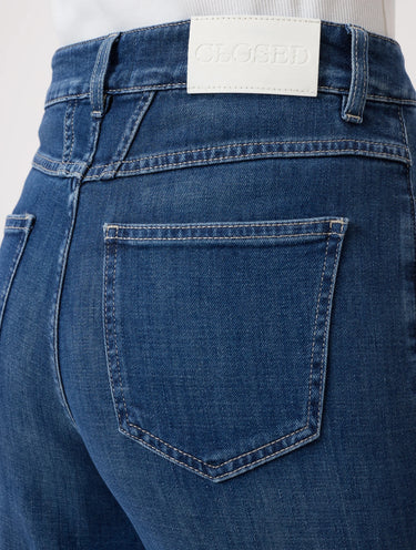 Night Blue Palazzo Leg Denim