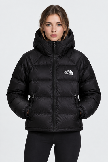 THE NORTH FACE-Giacca con Imbottitura Riciclata Hydrenalite con Cappuccio Nero-TRYME Shop