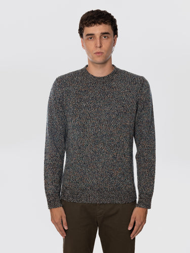 BARENA VENEZIA-Maglione Melange Mix in Lana Bosco-TRYME Shop
