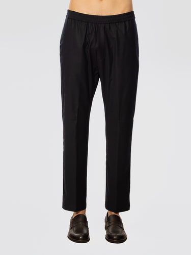 BARENA VENEZIA-Pantaloni Jogger in Flanella Blu-TRYME Shop
