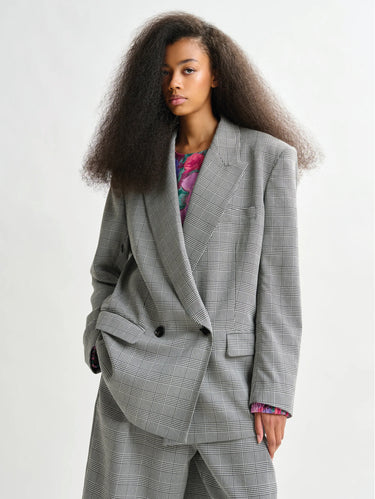 ESSENTIEL ANTWERP-Blazer Doppio Petto Grigio-TRYME Shop