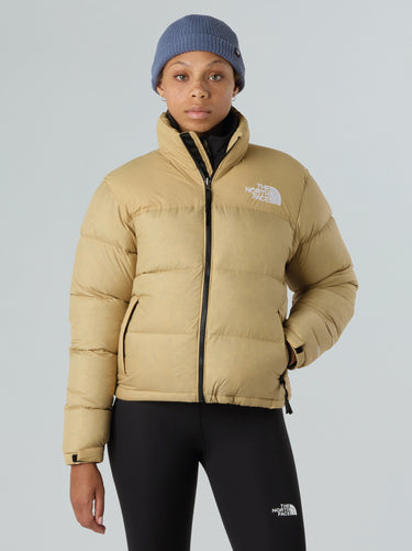 THE NORTH FACE-Giacca Retro Nuptse Squadrato da Donna Beige-TRYME Shop