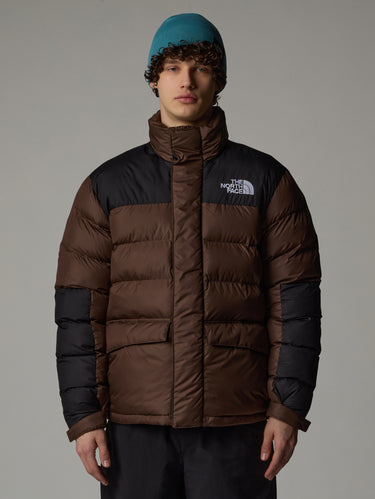 THE NORTH FACE-Giaccone Color Block Imbottito Limbara Marrone-TRYME Shop