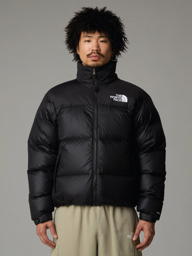 THE NORTH FACE-Giacca Retro Nuptse in Tessuto Ripstop Lucido Nero-TRYME Shop