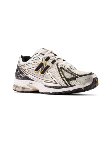 Dames Retro Running Sneakers 1906R Wit/Zwart/Goud