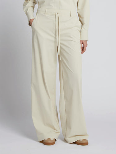 MAX MARA MM-Pantaloni in Jersey Tecnico Avorio-TRYME Shop