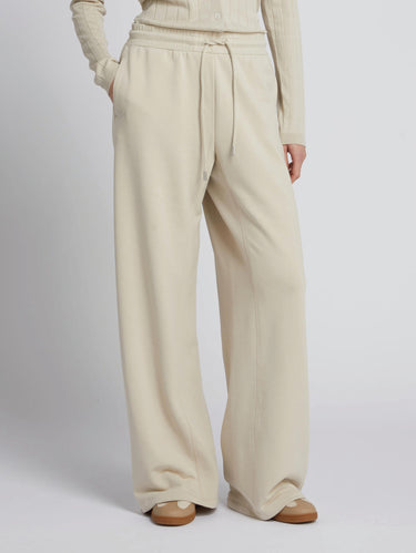MAX MARA MM-Pantaloni in Felpa di Cotone Avorio-TRYME Shop