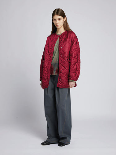 Gepolsterte Overshirt aus Luxepad Rot