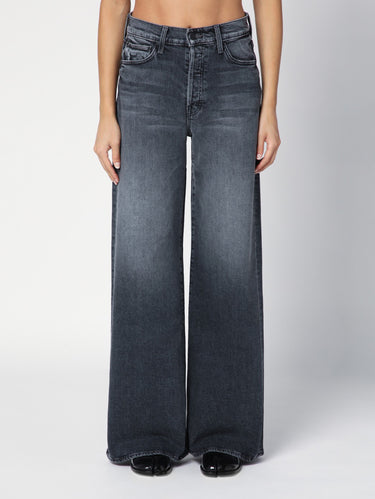 MOTHER-Jeans Gamba a Palazzo e Vita Alta Grigio-TRYME Shop