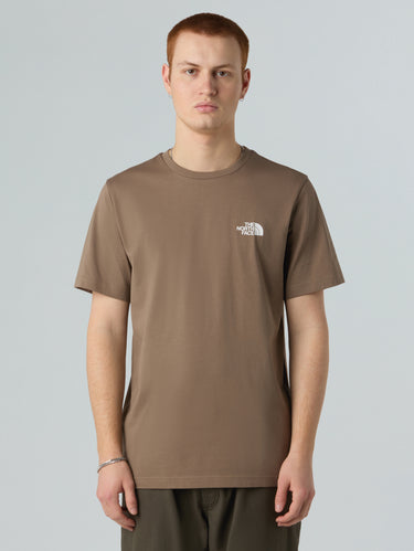 THE NORTH FACE-T-shirt Regular Fit con Logo Marrone-TRYME Shop