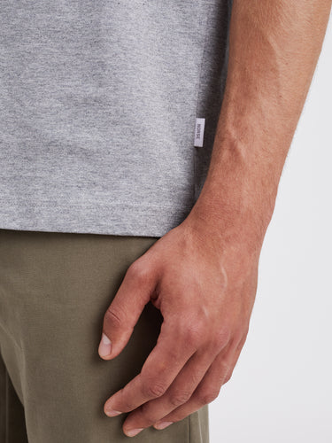 T-Shirt aus Bio-Baumwolle Grau Mélange