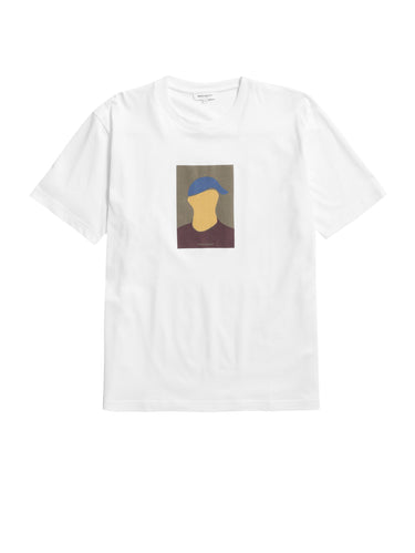 T-Shirt mit Siebdruck Weiß