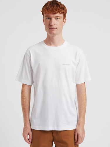 NORSE PROJECTS-T-shirt con Logo in Cotone Organico Bianco-TRYME Shop