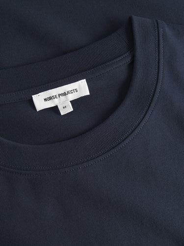 T-Shirt mit Logo aus Bio-Baumwolle Blau