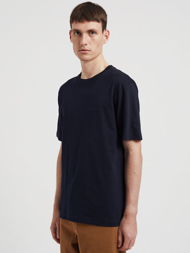 T-Shirt mit Logo aus Bio-Baumwolle Blau