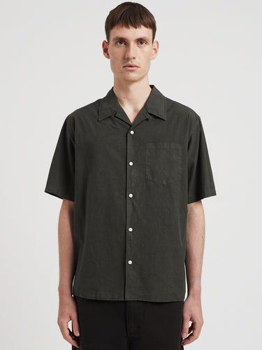 NORSE PROJECTS-Camicia Casual in Popeline e Tencel Oliva-TRYME Shop