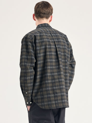 Flannel Check Shirt Charcoal