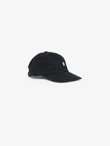 NORSE PROJECTS-Cappello con Visiera in Cotone Nero-TRYME Shop