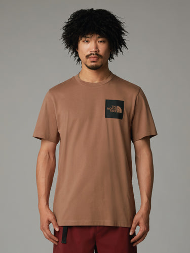 THE NORTH FACE-T-shirt Maniche Corte con Stampa Latte-TRYME Shop