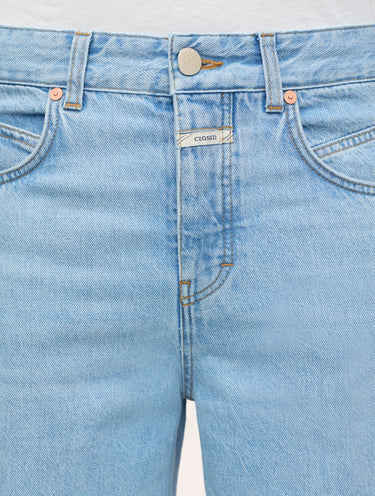 Wide Fit Jeans with Mid Rise Blue