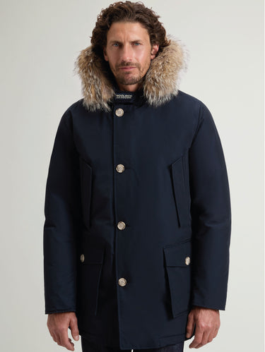 WOOLRICH-Giaccone Parka in Ramar Blu-TRYME Shop