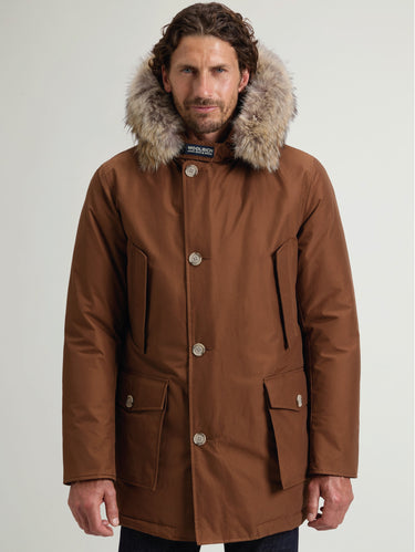 WOOLRICH-Giaccone Parka in Ramar Marrone-TRYME Shop