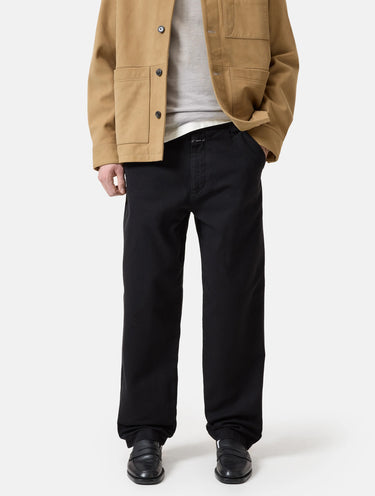 CLOSED-Pantaloni in Twill di Cotone Nero-TRYME Shop