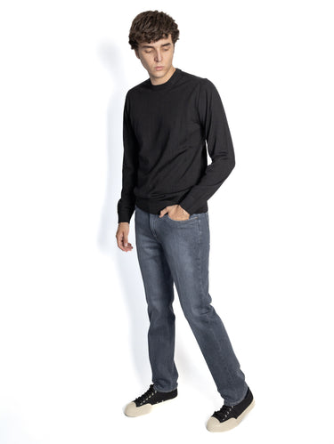Hose aus elastischem Denim Grau
