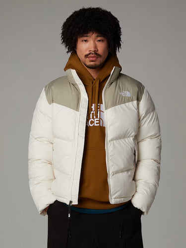 Quadratische Saikuru Daunenjacke für Herren Weiß