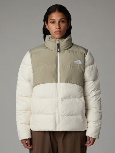 THE NORTH FACE-Piumino Saikuru Squadrato Beige/Bianco-TRYME Shop
