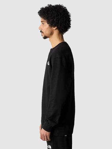 Simple Dome Sweatshirt met Ronde Hals Zwart