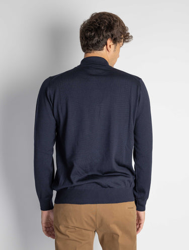 Lange Mouw Polo Blauw