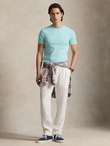 T-Shirt Rundhalsausschnitt Custom Slim Fit Acqua
