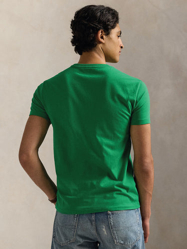 T-Shirt Rundhalsausschnitt Custom Slim Fit Wiesen-Grün