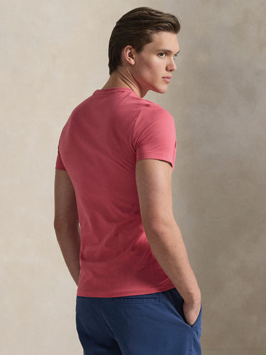 T-Shirt Rundhalsausschnitt Custom Slim Fit Rosa