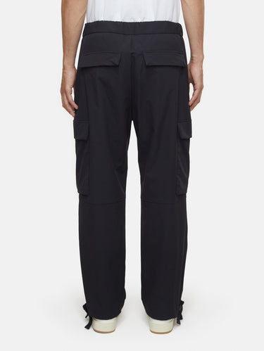 Cargo broek van nylon zwart