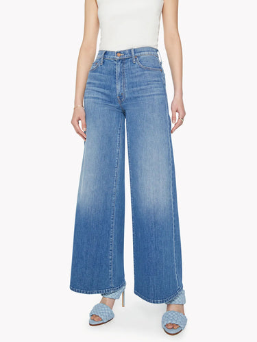 MOTHER-Jeans Gamba larga e Vita Alta The Undercover Blu-TRYME Shop