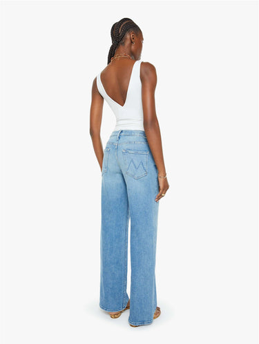 High-Waisted Wide-Leg Jeans Light Blue
