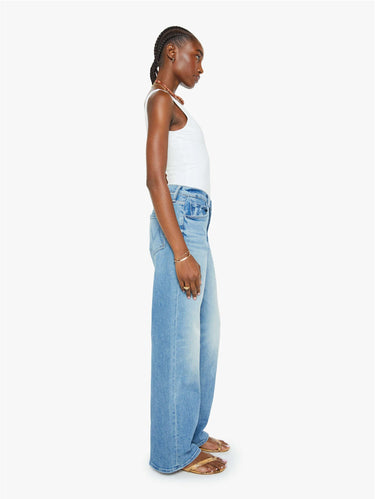 High-Waisted Wide-Leg Jeans Light Blue