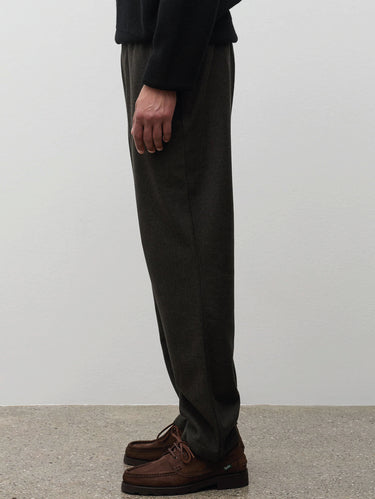 Trysil Wool Wide-Leg Trousers Pine