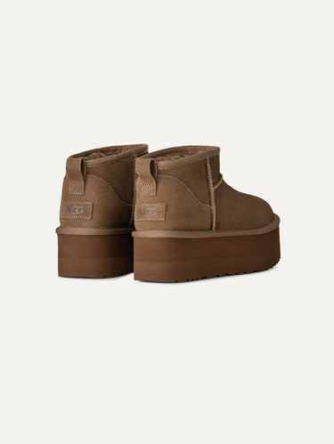 Stivaletti con Plateau Ultra Mini Platform Bronzo