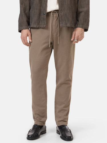 CLOSED-Pantaloni con Coulisse in Raso di Cotone Beige-TRYME Shop