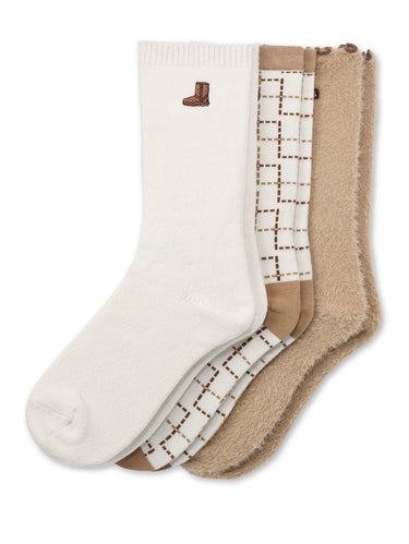 UGG-Calzini a Gamba Media Classic Boot/Tartan/Volant-TRYME Shop