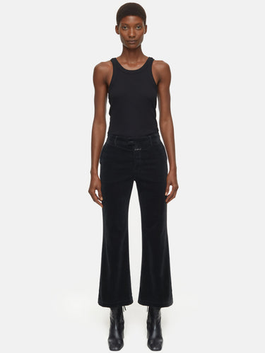 Pantaloni Wharton in Velluto Nero