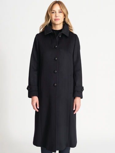 STEINBOCK-Cappotto in Loden con Cappuccio Zirl Blu-TRYME Shop