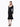 PINKO-Abito Midi in Tessuto Tecnico con Scollo a Cuore Nero-TRYME Shop