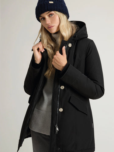 Black Arctic Parka with Raccoon Hood