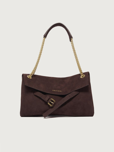 ORCIANI-Borsa Venus Small in Pelle Nabuk Burgundy-TRYME Shop